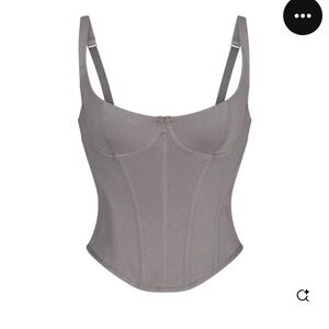 Skims cotton Gray Corset Top